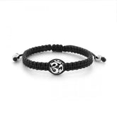 925 Sterling Silver Om Silver String Bracelet - Balinese Style Jewellery