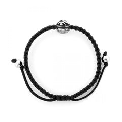 925 Sterling Silver Om Silver String Bracelet - Balinese Style Jewellery