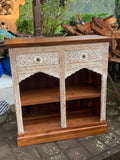 NEW Beautifully Hand Carved & Crafted TEAK WOOD BALINESE Cabinet - 1m wide