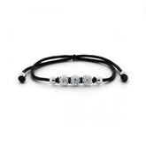 925 Sterling Silver Crysstal Ball Bracelet - Balinese Style Jewellery