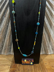 NEW Hand Crafted Balinese Bead Necklace - Long Bead necklace - Bali Jewellery
