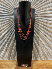 NEW Hand Crafted Balinese Multi Strand Bead Necklace - Bali Jewellery