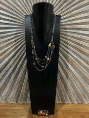 NEW Hand Crafted Balinese Multi Strand Bead Necklace - Bali Jewellery