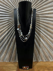 NEW Hand Crafted Balinese Multi Strand Bead Necklace - Bali Jewellery