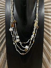 NEW Hand Crafted Balinese Multi Strand Bead Necklace - Bali Jewellery