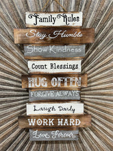 NEW Balinese Hand Crafted FAMILY RULES Sign - Bali Family Sign