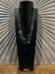 NEW Hand Crafted Balinese Multi Strand Bead Necklace - Bali Jewellery