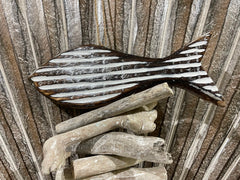 NEW Balinese Wooden Fish / Seagrass & Driftwood Mobile / Hanger - Bali Mobile