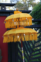 NEW Balinese Double Ceremony Umbrella - Bali Umbrella - Balinese Garden Art