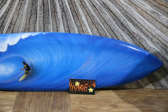 Bali Handmade Air Brushed Surfboard Wall Decor 80cm - Bali Surfer Surfboard Art