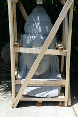 NEW Balinese Hand Carved LAVA Stone Dewi Head Statue