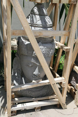 NEW Balinese Hand Carved LAVA Stone Dewi Head Statue