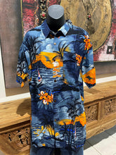 Balinese Mens Tropical Print Shirt - Size M-L - Tropical Bali or Hawaiian Shirt