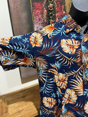 Balinese Mens Tropical Print Shirt - Size M-L - Tropical Bali or Hawaiian Shirt