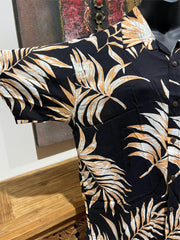 Balinese Mens Tropical Print Shirt - Size M-L - Tropical Bali or Hawaiian Shirt