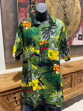 Balinese Mens Tropical Print Shirt - Size M-L - Tropical Bali or Hawaiian Shirt