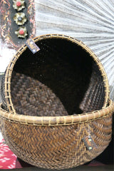 New Balinese Hand Woven Open Basket / Bali Basket 5 Sizes
