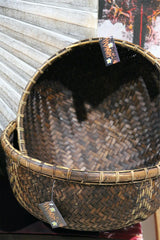 New Balinese Hand Woven Open Basket / Bali Basket 5 Sizes