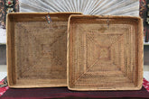 NEW Balinese Woven Rattan Open Basket / Tray - Choose from 2 Sizes...