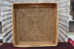 NEW Balinese Woven Rattan Open Basket / Tray - Choose from 2 Sizes...