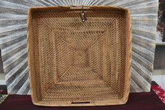 NEW Balinese Woven Rattan Open Basket / Tray - Choose from 2 Sizes...