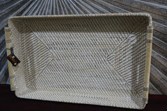 NEW Balinese Woven Rattan Open Basket / Tray - Choose from 3 Sizes...