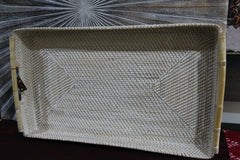 NEW Balinese Woven Rattan Open Basket / Tray - Choose from 3 Sizes...