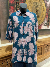 Balinese Mens Tropical Print Shirt - Size L-XL - Tropical Bali or Hawaiian Shirt
