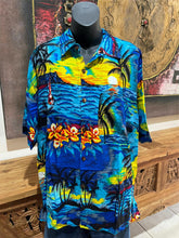 Balinese Mens Tropical Print Shirt - Size L-XL - Tropical Bali or Hawaiian Shirt