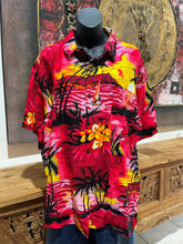 Balinese Mens Tropical Print Shirt - Size L-XL - Tropical Bali or Hawaiian Shirt