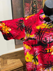 Balinese Mens Tropical Print Shirt - Size L-XL - Tropical Bali or Hawaiian Shirt