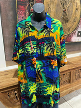 Balinese Mens Tropical Print Shirt - Size L-XL - Tropical Bali or Hawaiian Shirt