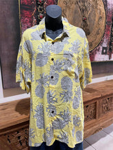 Balinese Mens Tropical Print Shirt - Size L-XL - Tropical Bali or Hawaiian Shirt