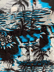 Balinese Mens Tropical Print Shirt - Size L-XL - Tropical Bali or Hawaiian Shirt