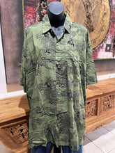 Balinese Mens Tropical Print Shirt - Size XXXL - Tropical Bali or Hawaiian Shirt