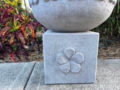 Balinese Frangipani Hand Crafted Water Bowl / Bird Bath or Pot / Bowl on Stand