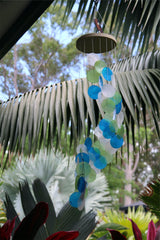 NEW Balinese Capiz Shell Spiral Hanger / Mobile / Chime - Bali Shell Chime