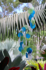 NEW Balinese Capiz Shell Spiral Hanger / Mobile / Chime - Bali Shell Chime