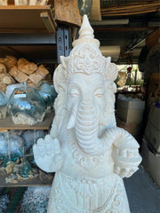 NEW Balinese Hand Carved Limestone Ganesha - Bali Ganesha Statue - AMAZING Detai