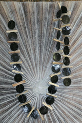 NEW Balinese Capiz Shell with Stick Hanging Strand / Mobile - Shell Decor Hanger