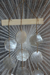 NEW Balinese Capiz Shell Chime / Mobile - Shell Decor Hanger