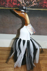 NEW Balinese Hand Crafted Wooden Ballerina Duck - Bali Duck in Evening Gown
