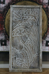 NEW Balinese Carved MDF/WOOD Framed Tropical Wall Panel - Balinese Carved Panel