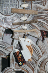 NEW Balinese Hand Crafted Wood Pelican Hanger / Mobile - Pelican Hanging Decor