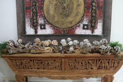 NEW Balinese Hand Carved Wooden Fish on Natural Wood Sculpture