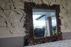 NEW Balinese Hand Carved Wooden Mirror - Carved Bali FEATURE Mirror