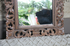 NEW Balinese Hand Carved Wooden Mirror - Carved Bali FEATURE Mirror