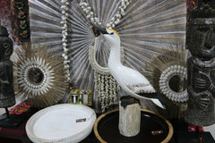 NEW Balinese Hand Carved & Crafted Ganet Sculpture AMAZING - Bali Bird Art