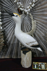 NEW Balinese Hand Carved & Crafted Ganet Sculpture AMAZING - Bali Bird Art