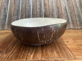 Balinese Hand Crafted Coconut Bowl w/Capiz Shell - Bali Acai Bowl